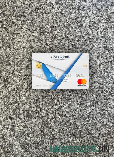 Noruega Pareto Bank Mastercard Photolook Front exemplo real
